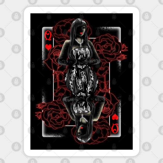 alice in borderland queen of hearts Magnet by Afire